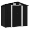 vidaXL Lawn & Garden* Garden Storage Shed Anthracite Steel 80.3