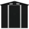 vidaXL Lawn & Garden* Garden Storage Shed Anthracite Steel 80.3