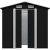 vidaXL Lawn & Garden* Garden Storage Shed Anthracite Steel 80.3