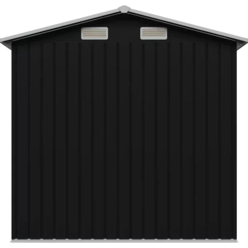 vidaXL Lawn & Garden* Garden Storage Shed Anthracite Steel 80.3"X52"X73.2"