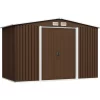 vidaXL Lawn & Garden* Garden Storage Shed Brown 101.2