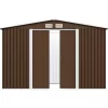 vidaXL Lawn & Garden* Garden Storage Shed Brown 101.2