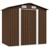 vidaXL Lawn & Garden* Garden Storage Shed Brown 80.3