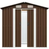 vidaXL Lawn & Garden* Garden Storage Shed Brown 80.3