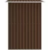 vidaXL Lawn & Garden* Garden Storage Shed Brown 80.3