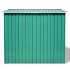 vidaXL Lawn & Garden* Garden Storage Shed Green Metal 101.2