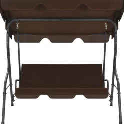 vidaXL Lawn & Garden* Garden Swing Bench Coffee 66.9"X43.3"X60.2"