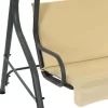 vidaXL Lawn & Garden* Garden Swing Bench Cream White 66.9