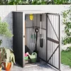 vidaXL Lawn & Garden* Garden Tool Shed Anthracite 34.6