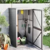 vidaXL Lawn & Garden* Garden Tool Shed Gray 34.6