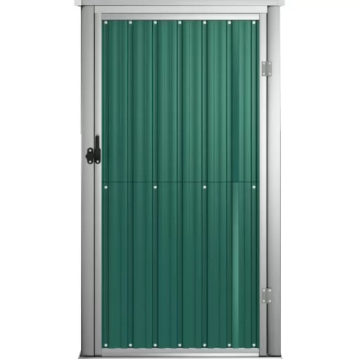 vidaXL Lawn & Garden* Garden Tool Shed Green 34.6"X35"X63.4" Galvanized Steel