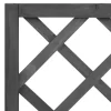 vidaXL Lawn & Garden* Garden Trellis Planter Black 27.6