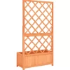 vidaXL Lawn & Garden* Garden Trellis Planter Brown 27.6