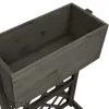 vidaXL Lawn & Garden* Garden Trellis Planter Gray 17.7