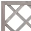 vidaXL Lawn & Garden* Garden Trellis Planter Gray 27.6