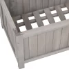 vidaXL Lawn & Garden* Garden Trellis Planter Gray 27.6