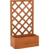 vidaXL Lawn & Garden* Garden Trellis Planter Orange 19.7