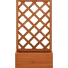 vidaXL Lawn & Garden* Garden Trellis Planter Orange 19.7