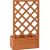 vidaXL Lawn & Garden* Garden Trellis Planter Orange 19.7