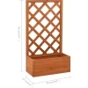 vidaXL Lawn & Garden* Garden Trellis Planter Orange 19.7