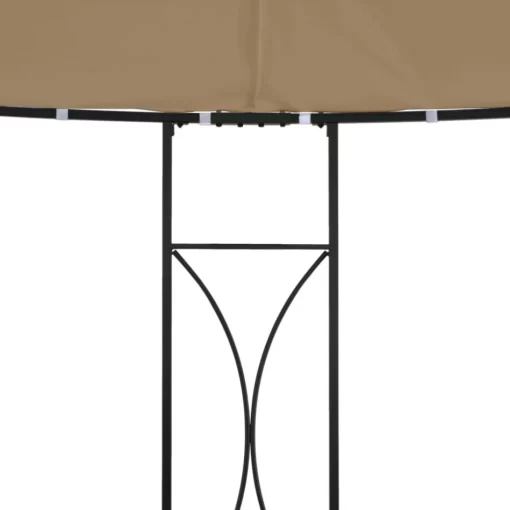 vidaXL Lawn & Garden* Gazebo 118.1"X114.2" Taupe Round