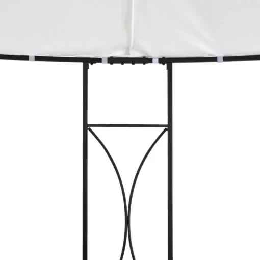 vidaXL Lawn & Garden* Gazebo 118.1"X114.2" White Round