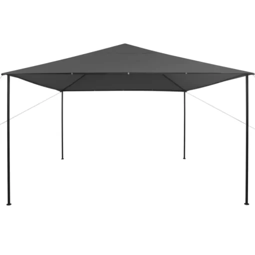 vidaXL Lawn & Garden* Gazebo 13.1'X13.1'X9.8' Anthracite 0.6 Oz/Ft²