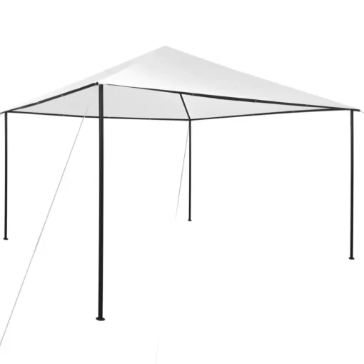 vidaXL Lawn & Garden* Gazebo 13.1'X13.1'X9.8' White 0.6 Oz/Ft²