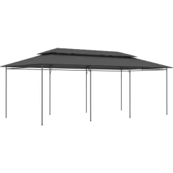 vidaXL Lawn & Garden* Gazebo 236.2"X117.3"X106.3" Anthracite