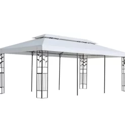 vidaXL Lawn & Garden* Gazebo 9.8'X19.7' White