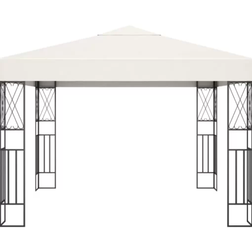 vidaXL Lawn & Garden* Gazebo 9.8'X9.8' Cream Fabric