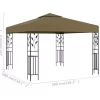 vidaXL Lawn & Garden* Gazebo 9.8'X9.8' Taupe 0.6 Oz/Ft²