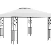 vidaXL Lawn & Garden* Gazebo 9.8'X9.8' White 0.6 Oz/Ft²