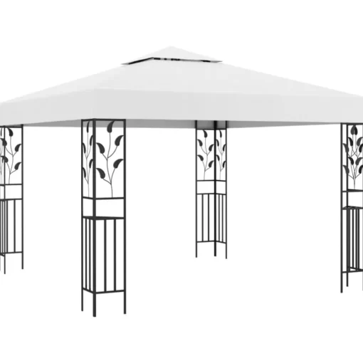 vidaXL Lawn & Garden* Gazebo 9.8'X9.8' White 0.6 Oz/Ft²