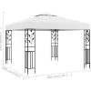 vidaXL Lawn & Garden* Gazebo 9.8'X9.8' White 0.6 Oz/Ft²