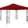 vidaXL Lawn & Garden* Gazebo 9.8'X9.8' Wine Red