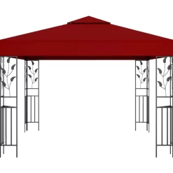 vidaXL Lawn & Garden* Gazebo 9.8'X9.8' Wine Red