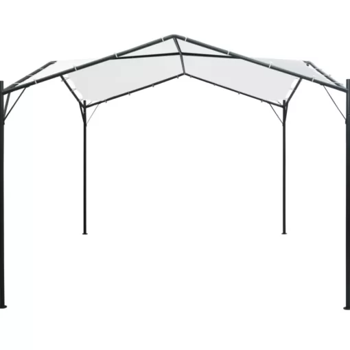 vidaXL Lawn & Garden* Gazebo 9.8'X9.8'X8.5' White 0.6 Oz/Ft²