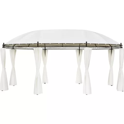 vidaXL Lawn & Garden* Gazebo Cream White 208.7"X137.8"X104.3"