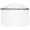 vidaXL Lawn & Garden* Gazebo Cream White 208.7