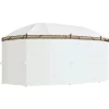 vidaXL Lawn & Garden* Gazebo Cream White 208.7