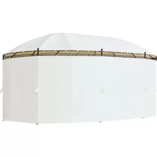 vidaXL Lawn & Garden* Gazebo Cream White 208.7"X137.8"X104.3"