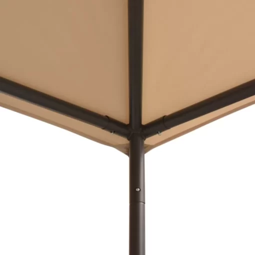 vidaXL Lawn & Garden* Gazebo Pavilion Tent Canopy 157.5"X157.5" Steel Beige