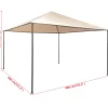 vidaXL Lawn & Garden* Gazebo Pavilion Tent Canopy 157.5