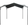 vidaXL Lawn & Garden* Gazebo Pavilion Tent Canopy 9.8Ft X9.8Ft Steel Anthracite