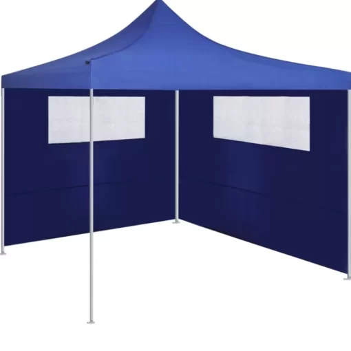 vidaXL Lawn & Garden* Gazebo Sidewalls With Windows 2 Pcs Blue