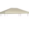 vidaXL Lawn & Garden* Gazebo Top Cover 1 Oz/Ft² 13.1'X9.8' Beige