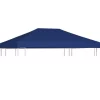 vidaXL Lawn & Garden* Gazebo Top Cover 1 Oz/Ft² 13.1'X9.8' Blue