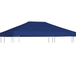 vidaXL Lawn & Garden* Gazebo Top Cover 1 Oz/Ft² 13.1'X9.8' Blue