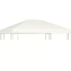 vidaXL Lawn & Garden* Gazebo Top Cover 1 Oz/Ft² 13.1'X9.8' Cream White